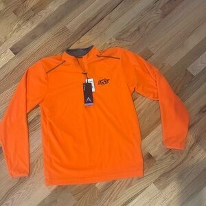 Antigua OSU Vibrant Orange Quarter-Zip Pullover